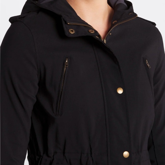 EDEN SOCIETY Holly Contrast Hood Cargo Jacket Black Coast Size S - Picture 3 of 8
